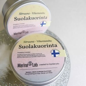 Marina’s Lab syväpuhdistava suolakuorinta – Sitruuna & Viherminttuöljyt